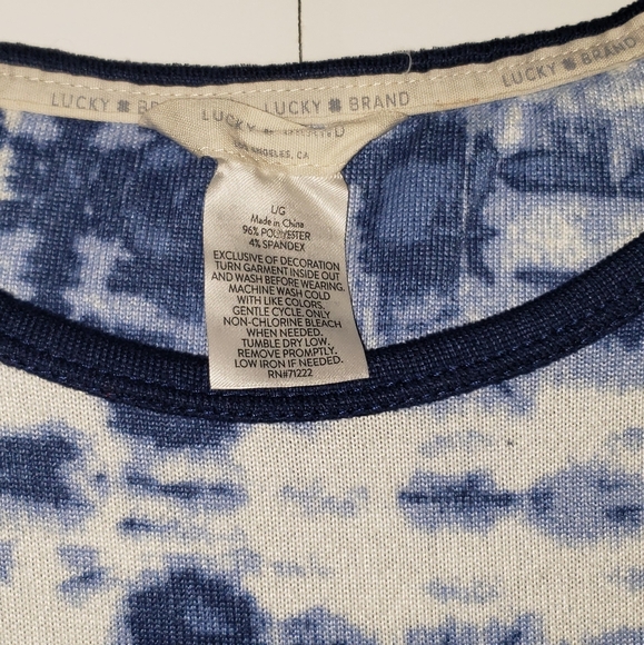 Lucky Brand | Womens tye dye print top - Picture 2 of 4
